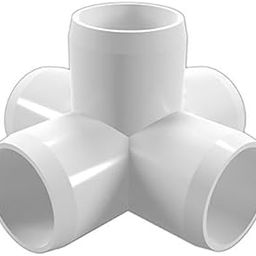 PVC 5 -Way Cross, Elbow Fitting for Furniture Grade Pipe and also suitable for DIY PVC Shelf Garden Support Structure, Size- 1/2 inch, Pack of 4-31