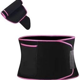 ZHENAN Sweat Slim Belt for Men & Women, Adjustable Flexible Waist Trainer Belt, Yoga Waist Belt （Size M） Suitable for 55kg-70kg Black-image-23