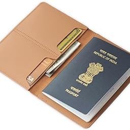 Leather Passport Holder for Men & Women Genuine Leather Travel Wallets & Document Organizer | Premium & Durable Passport Cover with Sim Ejector & Sim Slots | Tan-picture-28