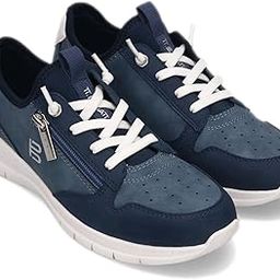Ayva Evo Dark Blue/White Women Athleisure Sneakers-image-4