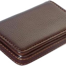 OFIXO Brown Business Luxury PU Leather Wallet Credit Cards ID Case/Holder for Men and Women-image-28