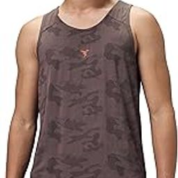 technosport Men's Slim Fit Jacquard Innerwear Vest with Ventmesh for Running, Gym & Sports-picture-34