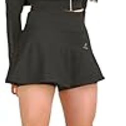 Mid-Waisted Black Sport Skirts for Women | Comfortable Athletic Wear for Gym & Outdoor Activities | Cotton Lycra Fabric-image-116