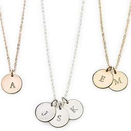 9mm 14K Gold Filled Personalized Dainty Disk Necklace,Custom Initial Necklace,Mothers Necklace, Jewelry Gift for Her-image-68