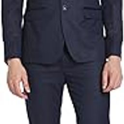 Men's Polyester Double Breasted Business Suit Pants Set-9