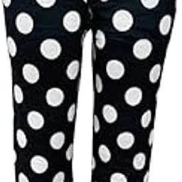 ukal Women Girl Dot Printed Velvet Pyjama Regular Fit Nightwear Stretchable Warm Winter Wear (Waist Size: 30-42 Inches, Length: 40 Inches)-picture-17
