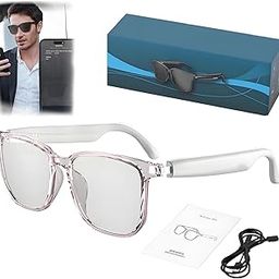 Hy C8 PRO Multifunctional AI Bluetooth Smart Glasses, Hy-C8 Pro Smart Glasses with Camera, 2025 New Wireless Headphone Ai Smart Smart Glasses for Listening to Music & Calling,Support 75 Languages(Whit-picture-13