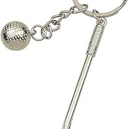 GCT Golf Club with Ball Sports Metal Keychain for Car Bike Men Women Keyring (Silver)-image-99