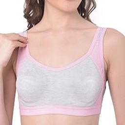 Women's Cotton Non-Padded Wire Free T-Shirt Bra-picture-42