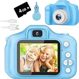 Happy Choices - Kids Digital Camera, Toddler Camera, Kid with 2 Inch Screen Camera for Kids-with SD Card 4GB (Blue)-11