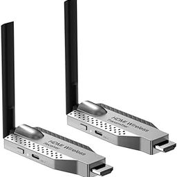 DooBuy 100M Wireless HDMI Video Audio Transmitter Receiver Extender Display Adapter Dongle for TV Box Wireless HDMI Transmitter and Receiver, Plug and Play, 350FT Long Range 2.4G/5G 1080P ABS-9
