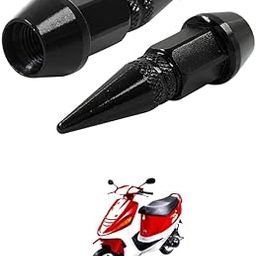 LOVMOTO Universal Spiked Valve Caps,Aluminum Alloy Dustproof and Waterproof Tire Valve Stem Caps, Suitable for Cars, Trucks and Motorcycles (2PCS Black) Comfortable with Zi-ng-image-71