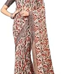 leelavati Printed Bollywood Chiffon Saree (Brown) (S-VS-CF-1743)-image-39