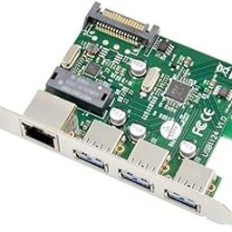 3 Port USB 3.0 + 1 Port Gigabit Ethernet LAN PCI-E Card | 3 x USB A 3.0, 1 x GE RJ45 LAN Ports-26