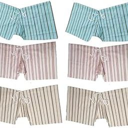 Traditional Kachchha for Men with Nada, Lattha Khadi, Patte Wala kachha,100% Pure Cotton Comfortable Pack of 6 Multicolor08-picture-54