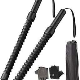 CALANDIS™ 2 Pieces Battle Ropes Equipment Spring Bar for Training Muscle Building Black Gloves | Other Strength Training | Strength Training | Fitness Running & Yoga-picture-14