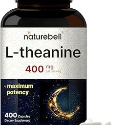 witfy L-Theanine Supplement 400mg Per Serving, 400 Capsules | Max Potency Relaxation & Focus Support – Bioavailable Free Form – Natural Amino Acid – Non-Drowsy – Non-GMO-image-67