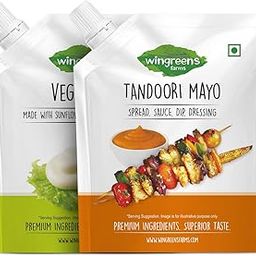 Wingreens Farms Premium Veg Mayo (200g) + Tandoori Mayo (200gm)-image-56
