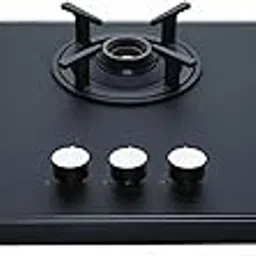 Elica 3 Burner Gas Stove | Auto Ignition | SBF MATT LOTUS TKN 773 CT VETRO BK | SABAF Burners | Matt Finish Glass Top | Cast Iron Pan Support | 10 Yr Burner & 5 Yr Glass Warranty | Black-picture-34