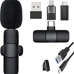 TECHNOVIEW Wireless Microphone Lavalier Plug & Play Collar Mic for Vloging,YouTube,Interview Records 1 Microphone and 3 Receivers (TECHV-K-Series)-22