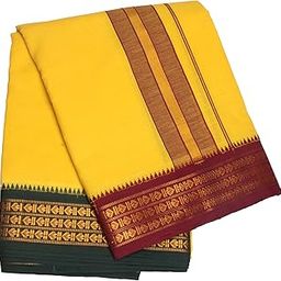 100% Cotton Men’s Dhoti/Angavastram/Panjakejam / 4 mtr Dhoti with 2.25 mtr towel-image-86