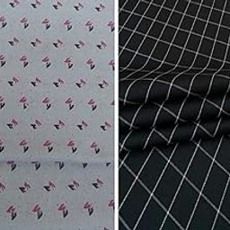 Pri & Su CottLinns Combo of Cotton Linen Printed Shirt Fabric 800058 & Trouser 90027-image-57