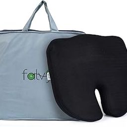 falvyn Ergonomic Coccyx Cushion | 1 Year Warranty | Seat Cushion for Chair, Orthopedic Chair Cushion with Premium Memory Foam, Non-Slip Support for Long Sitting and Tailbone Pain Relief, Black-10