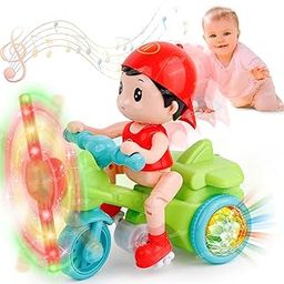 Zest 4 Toyz Musical Tricycle Toy for Kids with Light & Music Sound Educational and Fun Motorcycle for Boys Girls (Pack of 1), Multicolor-61