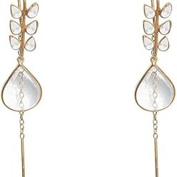 Silver 92.5 Polki Sui Dhaga Earring, 925 CERTIFICATE, silver earring. Valentine Gift for Her Girlfriend Wife Women & Girls | With Certificate of Authenticity and 925 Stamp | 6 Months Warranty*-41
