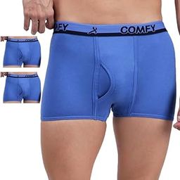Men's Pure Cotton Solid Trunks Innerelastic - Combo Pack-image-1