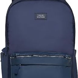 Lovington Unisex 14 Inch Laptop Backpack - Navy | 22 Capacity | Polyester | Water Resistant | Padded & Adjustable Strap | Trolley Holder At Back | 2 Compartment-66