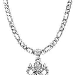 akshat sapphire Sterling Silver (92.5% purity) God Ganesha Chain Pendant (Pendant with Chain) for Men & Women Pure Silver Lord Ganapathy Chain Locket-picture-44