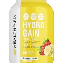 Healthfarm Hydro Gain Mass Gainer | For Muscle Gain | Weight Gain Protein Powder (Flavour-Strawberry Banana-3kg-6.6 lbs)-image-37