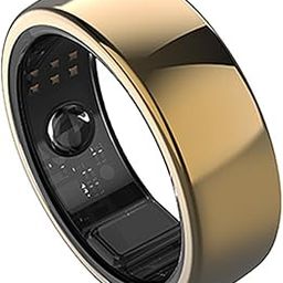 aaboRing, Health & Fitness Tracker Smart Ring, Advance Sleep Monitoring, Stress & Activity Tracking, Titanium, IP68 Waterproof (US Size No 7, Wireless - Gold)-2