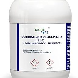 RIGHTPURE™ Sodium Lauryl Sulphate (SLS) Powder Sodium Dodecyl Sulphate (SDS) Surfactant Foaming Cleansing Agent for Cosmetics Personal Care Products 250gm-25