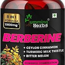Berberine Supplement with Milk Thistle, Cinnamon, Turmeric, Red Yeast Rice, Wild Bitter Melon, Gymnema & Probiotics – 120 Vegetarian Capsules-20