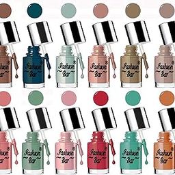 Fashion Bar Set of 12 Gel Finish Nail Polishes (COMBO- SET- 4)-image-85