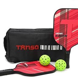 TANSO Raijin Fiberglass Pickleball Paddle starter bundle with 2 Paddles and 2 Pickleballs and free carry bag (230 Grams Fiberglass Surface Pickleball Paddle with Polypropylene Honeycomb Core) (Raijin)-image-76