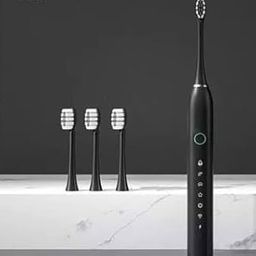 Electric Toothbrush with USB Fast Charging, 6 Modes, 3 Brush Heads, 60-Day Battery Life, Black-picture-21