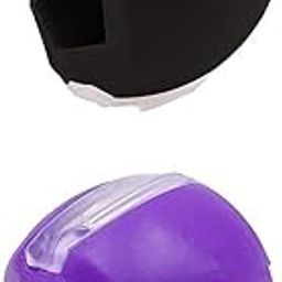 BNF® 2 Pack Jawline Face Exerciser Fitness Ball Toner Mouth Trainer Black+Purple|Health & Beauty | Skin Care | Anti-Aging Products|2X Jaw Exercise Ball (Black, Purple)-13