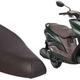 KSHEERI Burgman 125 Scooty Seat Cover Protect from Rust and Dust, PU Leather Waterproof Durable Seat Cover (Black)-1