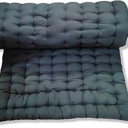 Deevine Craft Soft Foldable Cotton Quilt | Foldable Light Weight Filled Single Firm Rollable Mattress| Gadda (Solid Coloured, 1 Sleeping Capacity, 3 x 6 ft or 72 x 36 Inches) (Bottle Green)-image-12