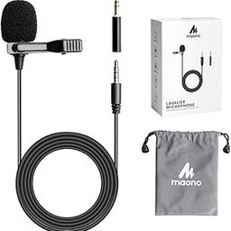 MAONO AU-400 Lavalier Auxiliary Omnidirectional Microphone (Black)-6