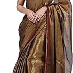 Women Handloom Tissue Saree Ethnic Wear For Occassional Use For Elegance Look Cotton Blended Copper Golden Zari2 And Light Weight-image-41
