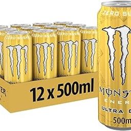 Monsters Energy Ultra Gold, Zero Sugar Energy Drink, Each 500ml, Pack of 12 (From UK)-image-75
