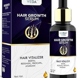 Ozoneveda Hair Serum | With Goodness of Nourishment Actives | Nourishes Hair Follicles | Reduces Hair Fall | For Men & Women | 50ML-image-96