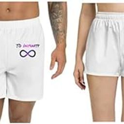 Unisex Regular fit 'Couple | to Infinity' Polyester Shorts [Size S/28In to XL/40In]-image-0