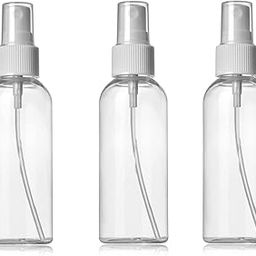 Namaskaram 100ml Empty Refillable Fine Mist Sprayer Spray Bottle Atomizer with Ultra-Fine Mist Pump,1 Pc,100 ml,Pet Plastic,Transparent (Pack of 3)-image-13