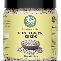 Go Vegan Sunflower Seeds for Eating 250gm - Rich in Protein & Fiber, Healthy Seeds [Jar Pack]-picture-16