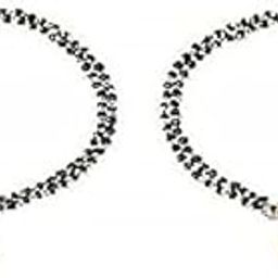 Designer Gold Plated Black Bangle Style Mangalsutra Hand Bracelet and Earring for Women - Set of 2 Pieces-image-44